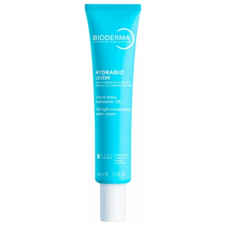 Bioderma Hydrabio Legere 40 ml — легкий увлажняющий крем для лица, увлажнение до 72 часов