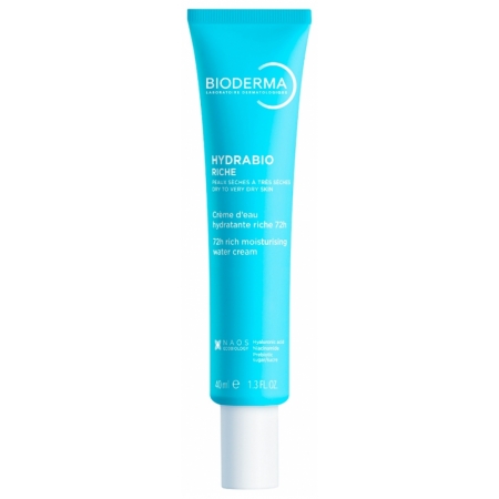 Bioderma Hydrabio Rich Moisturising Water Cream 72H 40 ml — насичений зволожувальний водяний крем Bioderma Hydrabio Rich Moisturising Water Cream 72H 40 ml — насичений зволожувальний водяний крем