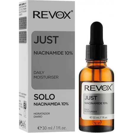 Revox B77 Just Niacinamide 10% Daily Moisturiser cироватка для обличчя  з ніацинамідом, 30 мл