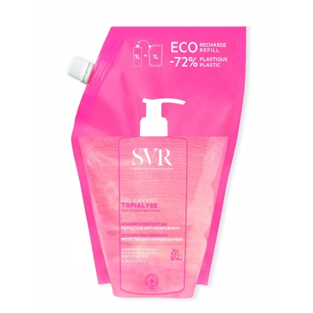 Очищуючий гель для обличчя та тіла SVR Topialyse Gel Lavant 1л Eco