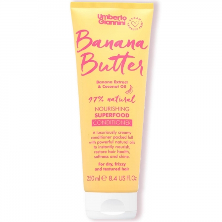 Живильний кондиціонер Umberto Giannini Banana Butter Nourishing Superfood Conditioner 250мл