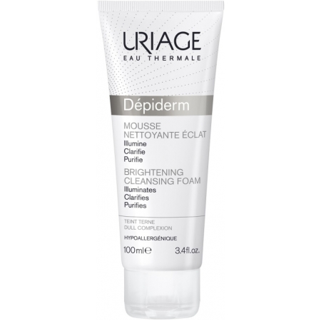 Uriage Depiderm Mousse Nettoyante Eclat 100мл  Крем-мус для очищення, що надає сяйво шкірі