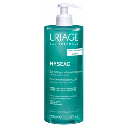 Uriage Hyseac Cleansing Gel Nettoyant - Гель для очищення проблемної шкри500 мл Uriage Hyseac Cleansing Gel Nettoyant - Гель для очищення проблемної шкри500 мл