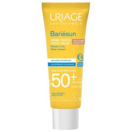 Uriage Suncare product Бар'єсан сонцезахисний тональний крем SPF50+ (Dore)