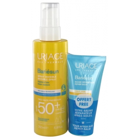 Спрей Uriage Bariesun SPF50 200мл + Відновлюючий бальзам після засмаги 50мл