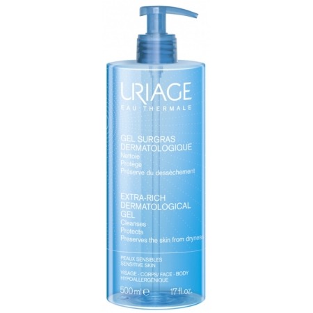 Очищуючий дерматологічний гель Uriage Dermatological Cleanser Gentle Foaming Gel 500мл Очищуючий дерматологічний гель Uriage Dermatological Cleanser Gentle Foaming Gel 500мл