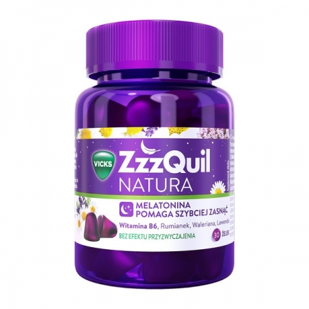 Vicks ZzzQuil Natura Melatonin зі смаком лісових ягід - 30 желе